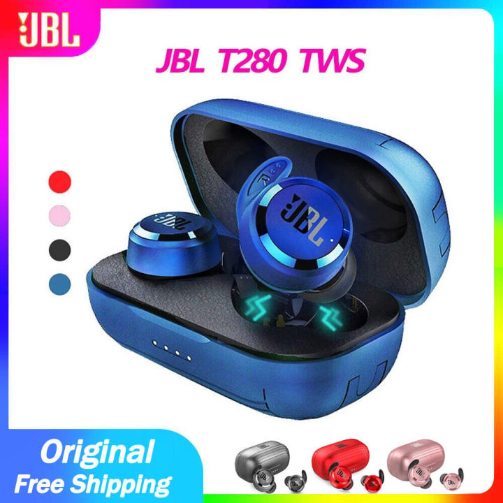 Stock Limit Shipping♥JBL T280 TWS wireless bluetooth headset waterproof sports headset wireless in-ear earbuds | Lazada