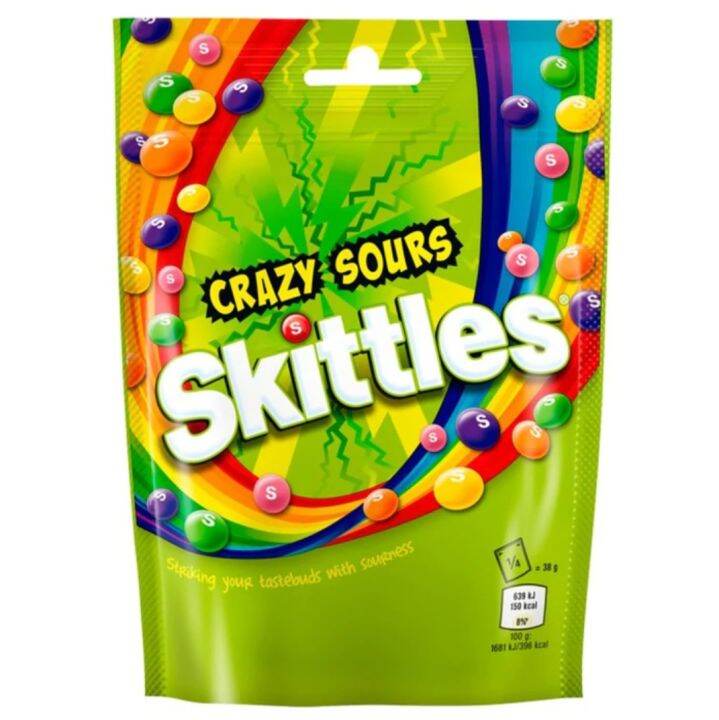 Skittles Crazy Sours Candies Pouch (190g) Lazada PH