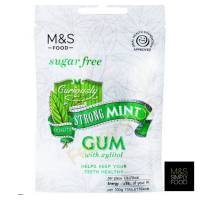 m&amp;s sugar free strong mints gum 27g??หมากฝรั่งปราศจากน้ำตาลรสมินท์ 27กรัม?