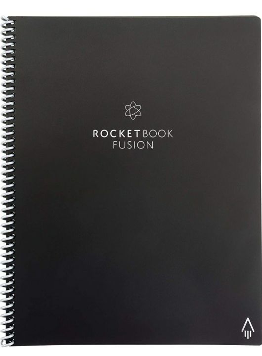 Rocketbook Core Smart Reusable Notebook - Black, 8.5 x 11, Lined