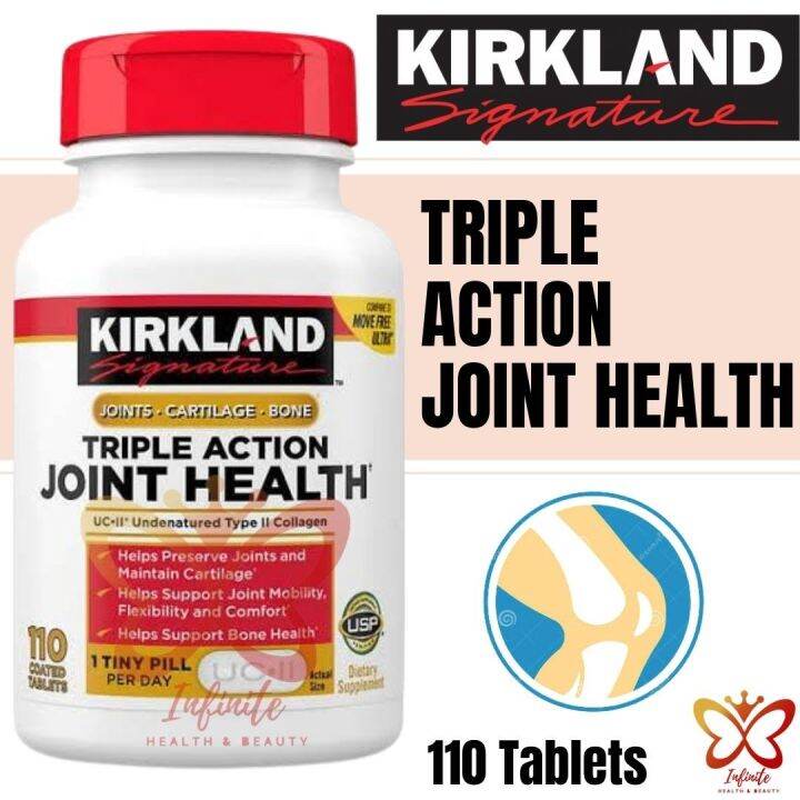 KIRKLAND TRIPLE ACTION JOINT HEALTH 110 TABLETS. 100 AUTHENTIC! Lazada PH