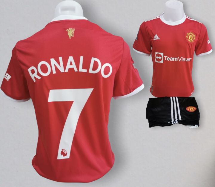 ชุดกีฬา-ชุดแมนยู-ทีมเหย้า-มีทั้งเสื้อและกางเกง-สีแดง-manchester-united-home-พร้อมเบอร์-7-ชื่อ-ronaldo-รุ่นใหม่ล่าสุด-มีไซส์-m-l-xl-3xl