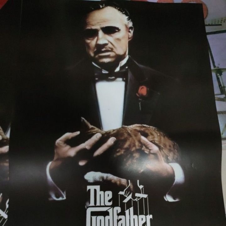 โปสเตอร์หนังthe-godfather-ภาค1และ2-แผ่นใหญ่-งานพิมพ์ใหม่-ขนาด23-5x34-5นิ้ว