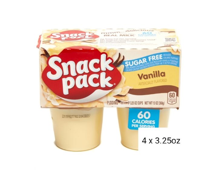 Snack Pack Sugar Free Vanilla Pudding -4 x 3.25oz | Lazada PH