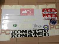 สติ๊กเกอร์ ติดรถ แม็คโคร Komatsu PC60-5 /PC60-6 งานนำเข้าเกรด A ติดรอบคัน อะไหล่ รถขุด แบคโฮ แม็คโคร อะไหล่รถขุด