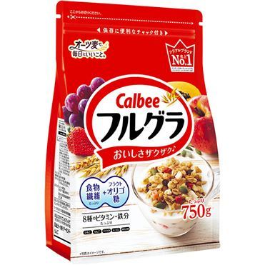 Calbee​ Granola​ ซีเรียลธัญพืชสีแดงขนาด750​กรัม​EXP.23.03.2024