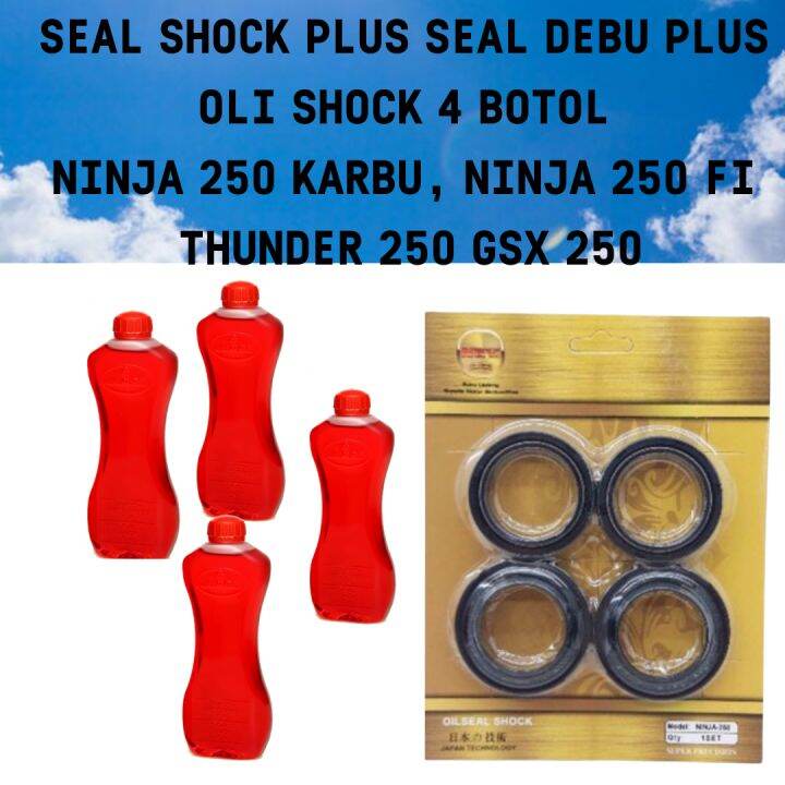 SEAL SHOCK NINJA PLUS SEAL DEBU NINJA 250 KARBU NINJA 250 FI THUNDER