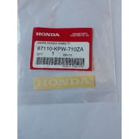 87110-KPW-710ZA สติกเกอร์แท้ 60มม.สีขาวพื้นใสติดครอบท้าย Honda ดรีม1251ชิ้น อะไหล่แท้ศูนย์?%