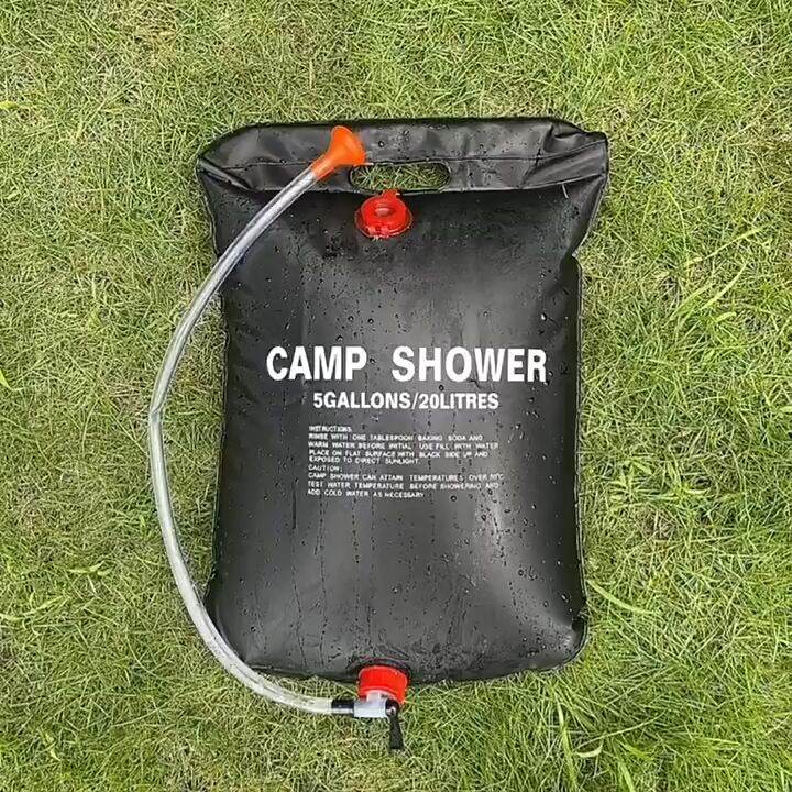 QSL Solar Hot Water Outdoor Camping Shower 20L CampShower Portable