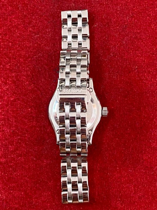 นาฬิกา-rado-diastar-incabloc-25-jewels-automatic-ขนาด-lady-มือสองของแท้-นาฬิกาผู้หญิง