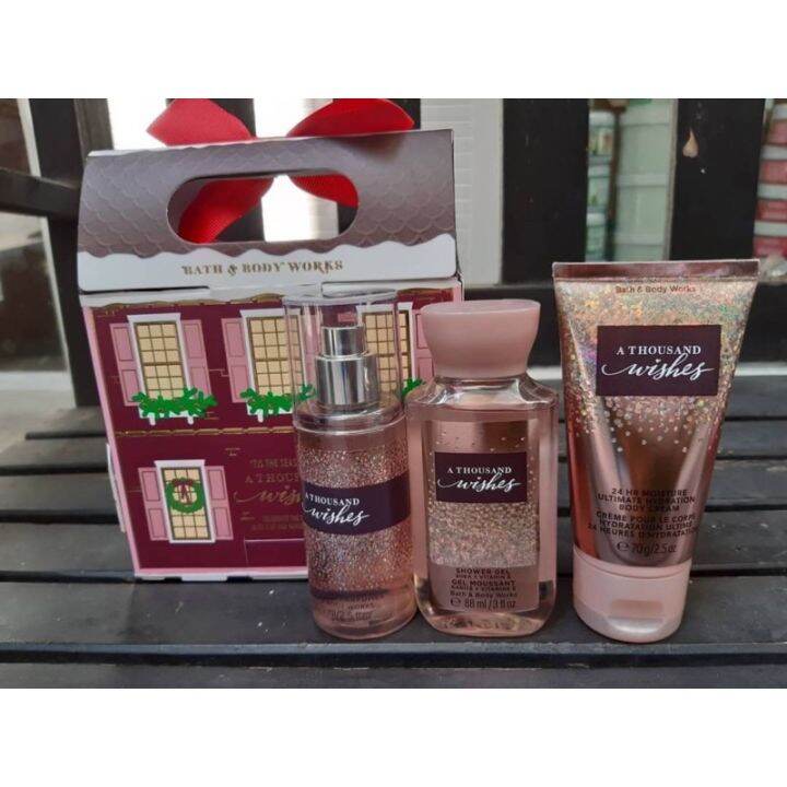 Bath and Body Works A THOUSAND WISHES Mini Gift Box Set 3 ชิ้น ของแท้