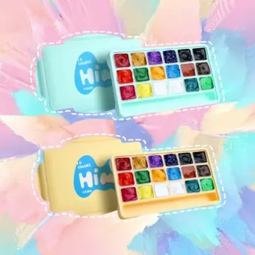 Himi Gouache Paint 56 Colors Miya Jelly Gouache Paint Set 12/24 Colors  Non-toxic Safe