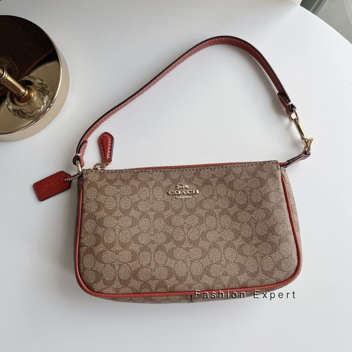 ของแท้100-กระเป๋าสะพาย-nolita-19-in-signature-canvas-coach-ce698