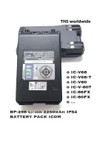 แบตเตอรี่ BP-298 (แท้!) วิทยุสื่อสาร (Battery Pack) IC-V86 , IC-V86 /T , IC-G86 , IC-86FX