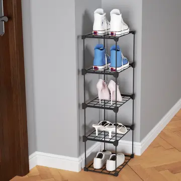 Small Shoe Cabinet, 3 Tier Shoe Rack, Mini Shoe Rack, Narrow Shoe