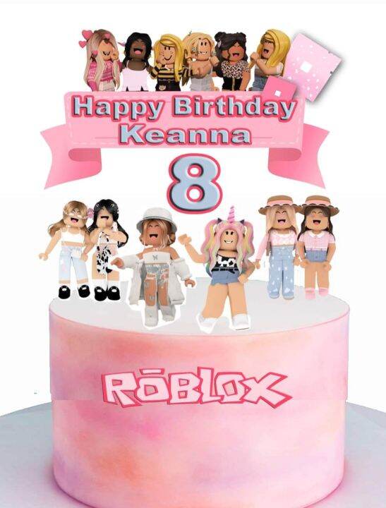 Roblox Girls Cake Topper Roblox Cake Topper Roblox Girls 