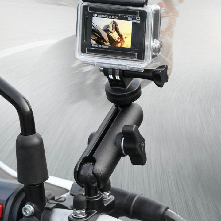 Motorcycle Action Camera Holder Aluminum Alloy 360° Rotation Camera
