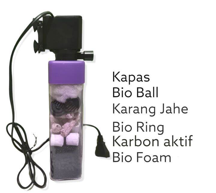 Filter Aquarium Super Jernih Internal Filter Susun Aquarium Aquascape