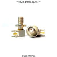 SMA PCB JACK RF  (10 ชิ้น/Pcs) AMP inc USA หัวต่อ SMA แบบ PCB AMPHENOL