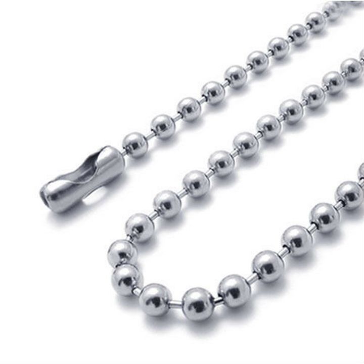 2.4mm Stainless Steel Ball Bead Chain Titanium Steel Ball Chain Pendant