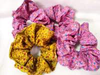 1ชิ้น Jumbo scrunchy โดนัทมัดผม ยางรัดผม แฟชั่นคละสี คละลาย  แบบเรียบ มีสี ลายมากกว่าในภาพ fashion ponytail  korea