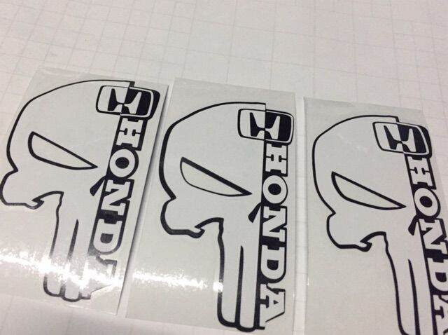 Honda Punisher Sticker   Decals 