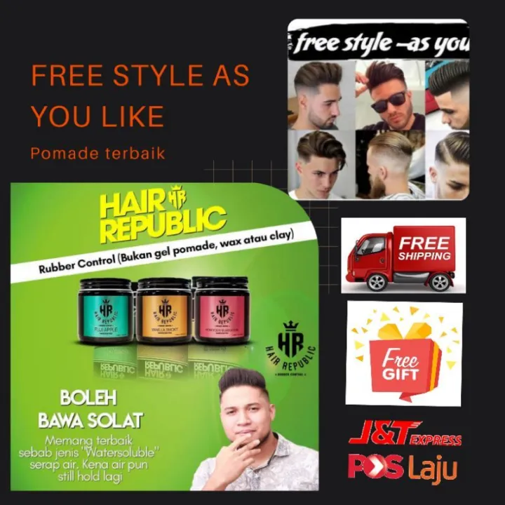 Pomade Hair Republic Terbaik Mesra wuduk Lazada