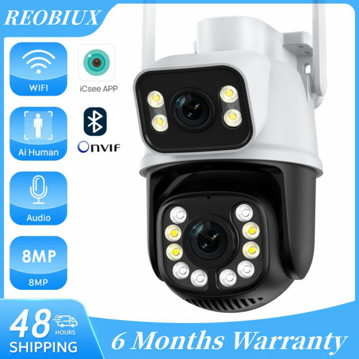 REOBIUX 8MP 4K CCTV Camera Connect Cellphone Auto Tracking Outdoor ...