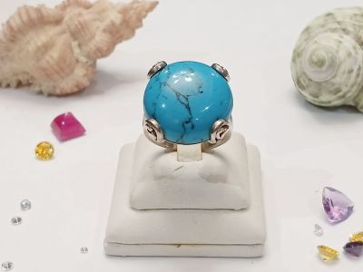 แหวนเงิน925 เทอร์ควอยส์  (Turquoise) 