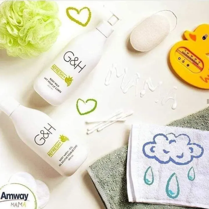 G&H REFRESH+ BODY WASH (GEL) & BODY MILK by AMWAY Lazada