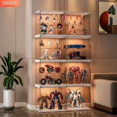 Garage Kit Acrylic Large Shelves Model Toy Storage Display Cabinet