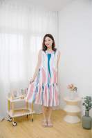 Mommade-เดรสให้นม ชุดให้นม Pastel Twotone Dress