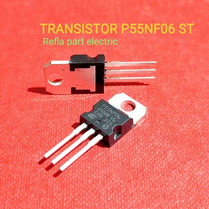 Transistor 50a 60v P55nf06 N-channel Mosfet To220 55nf06 55n06 | Lazada ...