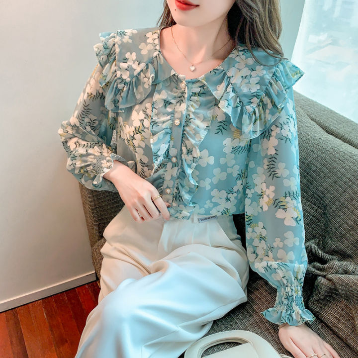20 kiểu áo sơ mi nữ hoạ tiết và cách phối vô cùng đẹp và trang nhã
