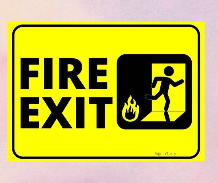 Signage Fire Exit Lazada PH