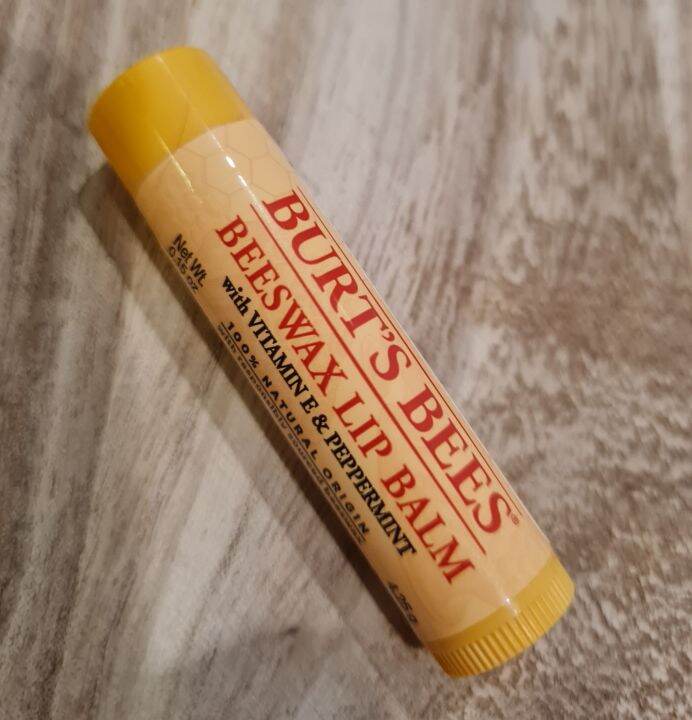 Burt's Bees Beeswax Lip Balm with Vitamin E & Peppermint Lazada.co.th