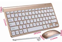 keyboard and mouse set 2.4G K908 notebook Laptop computer Gold คีย์บอร์ด เม้าส์ ไวเลส ไร้สาย สีทอง สะดวก พกพา คอมพิวเตอร์ windows OS X คีย์บอร์ด แป้นพิมพ์ พิมพ์ พิมพ์ดีด