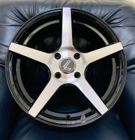 ล้อแม็ก ขอบ15 LENSO JAGEY-ALPINE 15X7.0 ET32 4H100 สีดำหน้าเงา??ราคาชุด4วง✅ แถมจุ๊บเหล็ก? ล้อแท้มีรับประกันนะ3ปี✅❤️