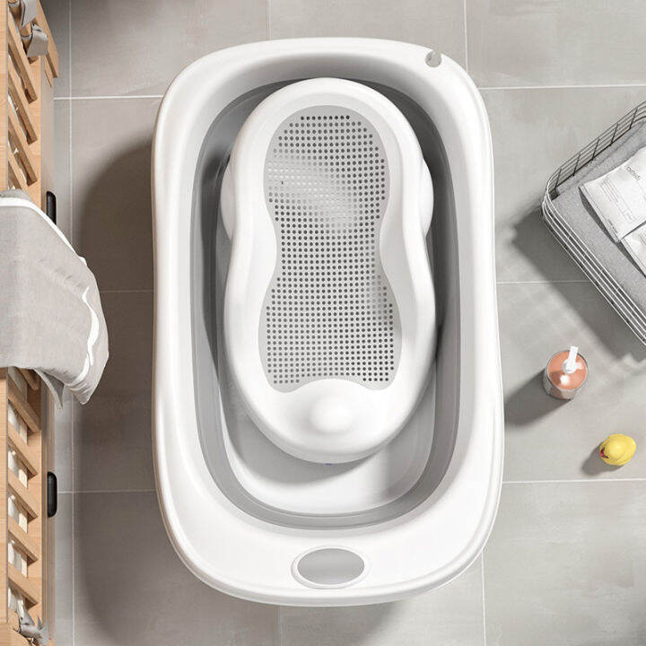 Newborn Special Folding Bathtub Baby Sitting Lying Bathtub 06 Months