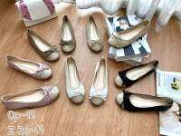 Niwa shoes รองเท้า แฟชั่น ไม่มีส้น เป็นหนั่ง PU นิ่ม ใสสบาย รุ่นOP-19