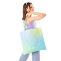 Vibes.brandd⌇Heaven Green tote bag⌇กระเป๋าผ้าแคนวาส กระเป๋าสะพายข้าง