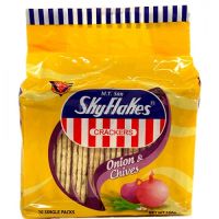 SkyFlakes Crackers Onion &amp; Chieves 10 Single Packs (Exp. Date 09 Dec 2023)