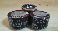 (4ชิ้น) Capacitor 330 uf 220v ขนาด 35x20mm. ขาห่าง10มิล Nippon สินค้าใหม่รับประกันคุณภาพพร้อมส่ง