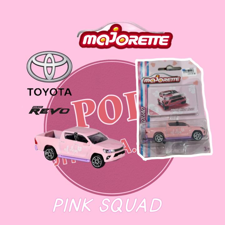 รถโมเดล-majorette-โมเดลรถเหล็ก-รถกระบะ-toyota-revo-รถตู้-รถเต่า-volkswagen-pink-squad