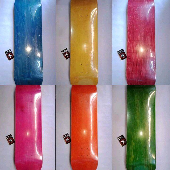 SKATEBOARD DECK Blank Canadian Maple Deck with HAF plain griptape