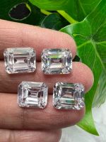 Cz 9x11mm white 4 pieces 37 carats