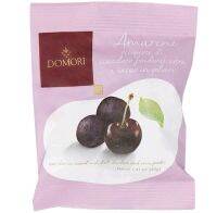 โดโมริ เชอรี่เปรี้ยวเคลือบดาร์กช็อกโกแลตและผงโกโก้ Domori Sour Cherries Covered With Dark Chocolate &amp; Cocoa Powder 40g