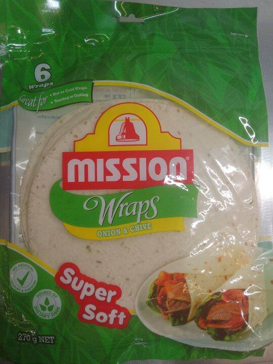 MISSION WRAP ONION & CHIVE 270G 6WRAPS Lazada PH