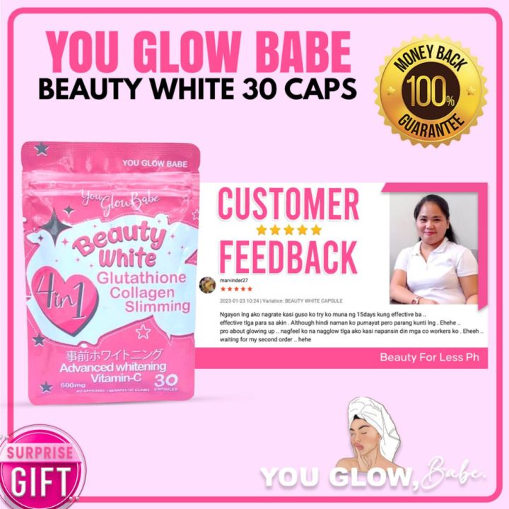 You Glow Babe Beauty White In Glutathione Advance Whitening Capsules Lazada Ph