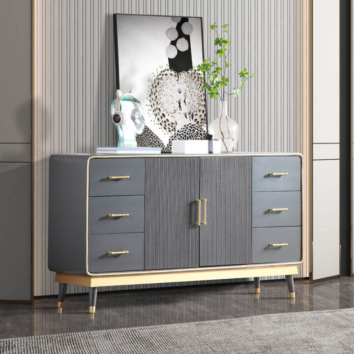 Light Luxury Solid Wood Chest Of Drawers Modern Home Entrance Cabinet 